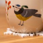 Winter Onderzetter Set van 4 Unieke Winter Sneeuwvlokken, Ophalen of Verzenden, Nieuw, Glas of Kopje