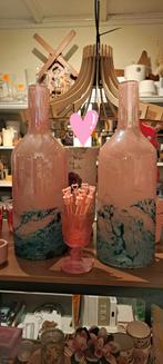 Twee decoratieve glazen vazen, Huis en Inrichting, Woonaccessoires | Vazen, Ophalen, Gebruikt, Overige kleuren, Onbekend