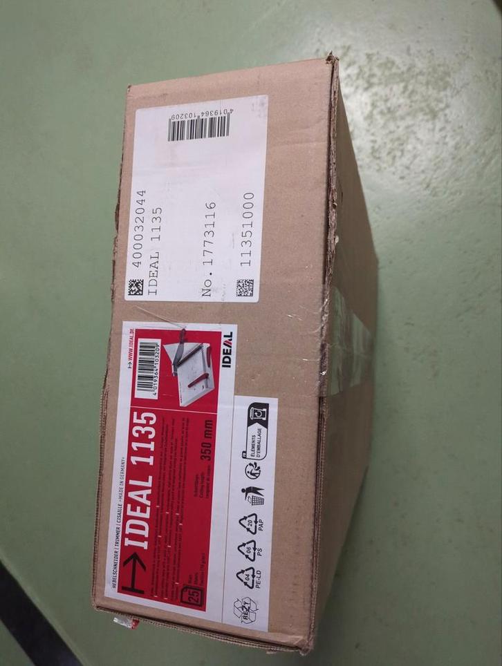 IDEAL 1135 Professionele Papiersnijder NIEUW!, Diversen, Bureau-accessoires, Ophalen of Verzenden