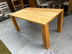 Masief eiken eettafel 160x90, Huis en Inrichting, Tafels | Eettafels, Ophalen, Gebruikt, Eikenhout, 50 tot 100 cm
