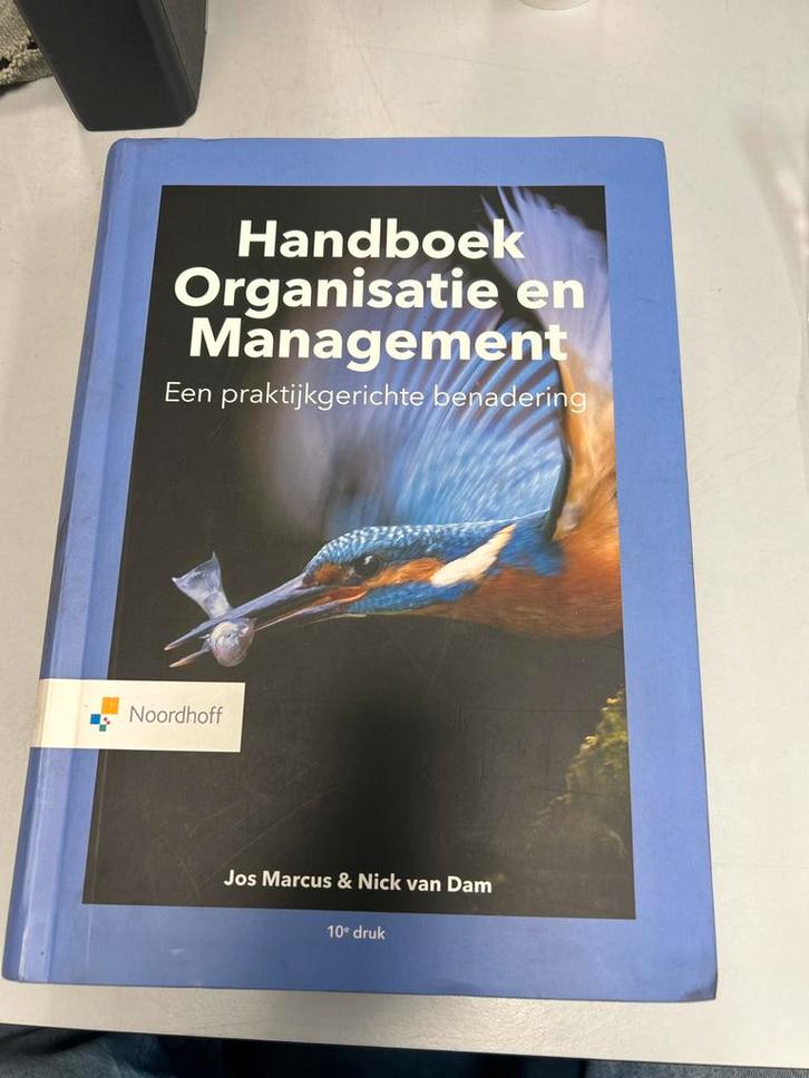 Handboek Organisatie & Management - Marcus & van Dam, Boeken, Economie, Management en Marketing, Gelezen, Management, Ophalen of Verzenden