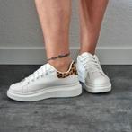 SALE: Queen Sneakers Panterprint/Luipaardprint maat 38, Verzenden, Wit, Nieuw, Sneakers of Gympen