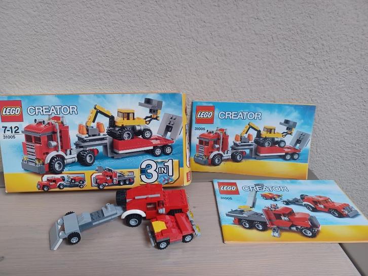 COMPLEET: ZGAN LEGO Creator Transportwagen - 31005, Kinderen en Baby's, Speelgoed | Duplo en Lego, Zo goed als nieuw, Ophalen of Verzenden