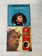 Jacques Brel LP's - La Chanson Française + 2 Disques, Ophalen of Verzenden, 1960 tot 1980, Gebruikt
