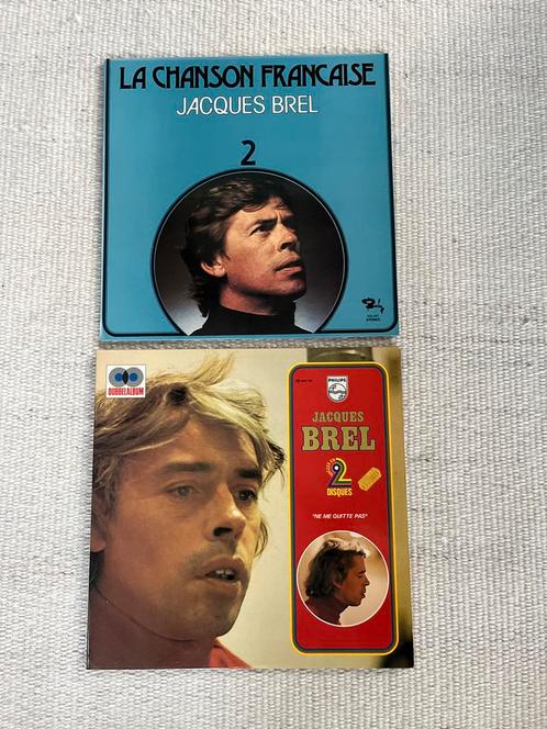 Jacques Brel LP's - La Chanson Française + 2 Disques, Cd's en Dvd's, Vinyl | Pop, Gebruikt, 1960 tot 1980, Ophalen of Verzenden