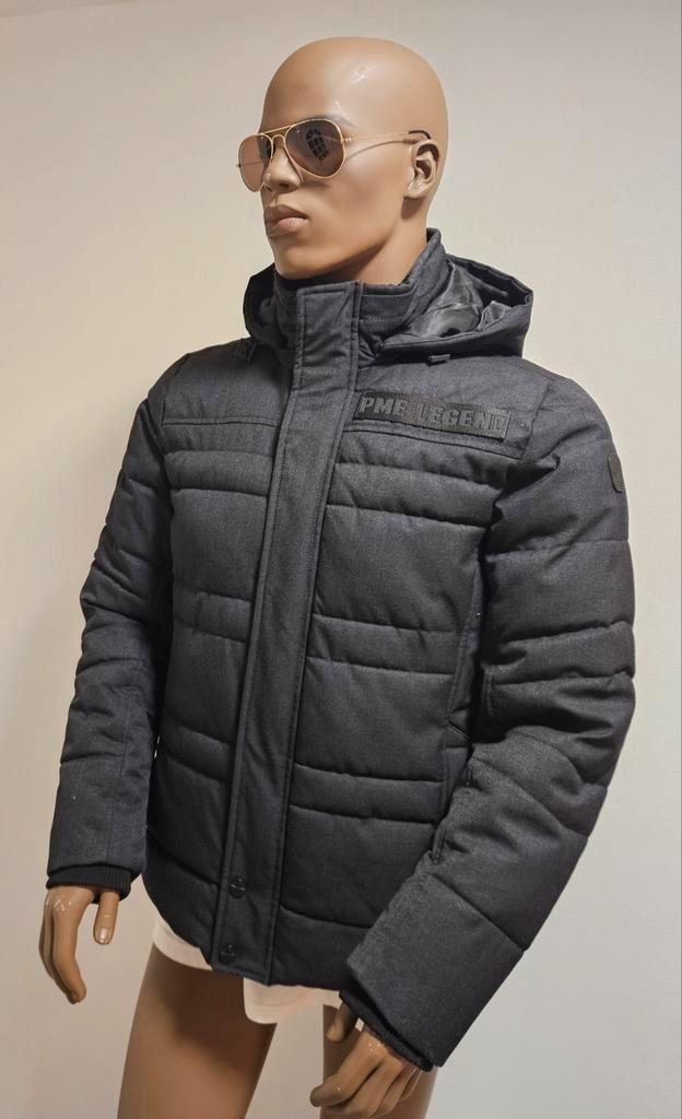 PME Legend winterjas met capuchon en windvangers (L) schoon, Kleding | Heren, Jassen | Winter, Zo goed als nieuw, Maat 52/54 (L)