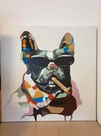 Schilderij franse bulldog, Antiek en Kunst, Ophalen