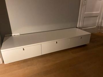 Witte Lowboard TV Meubel - 180cm Breed beschikbaar voor biedingen