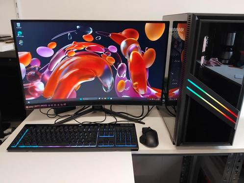 Game PC Setup Ryzen 5 5600 6-Core 16GB 1TB SSD RX 6650XT 8GB, Computers en Software, Desktop Pc's, Zo goed als nieuw, 3 tot 4 Ghz