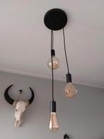 Moderne hanglamp met 3 lampen, Ophalen of Verzenden, Zo goed als nieuw, Metaal, 75 cm of meer