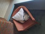 Rieten stoel fauteuil, Ophalen, Gebruikt, 50 tot 75 cm, Riet of Rotan