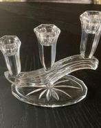 Vintage art deco BUDER Bleikristal W. Germany kandelaar, Antiek en Kunst, Ophalen of Verzenden, Kristal