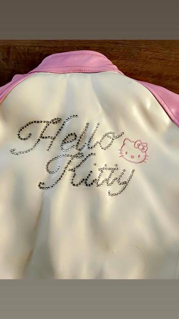 Nieuw Hello Kitty biker jas maat M beschikbaar voor biedingen