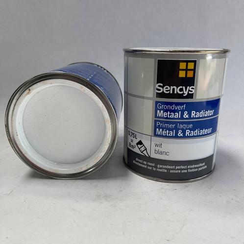 Sencys Grondverf Metaal & Radiator Wit Primer Verf 750ml, Doe-het-zelf en Verbouw, Verf, Beits en Lak, Nieuw, Verf, Minder dan 5 liter
