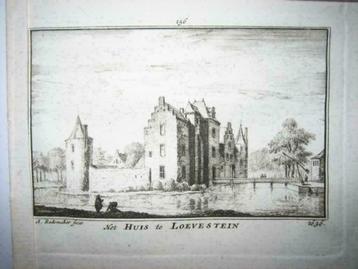 156 / Poederoijen Loevestein  Kopergravure 18e Eeuw beschikbaar voor biedingen