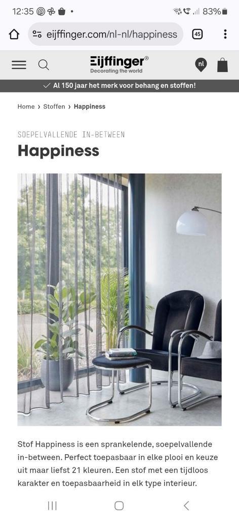 Eijffinger vitrage, Huis en Inrichting, Stoffering | Gordijnen en Lamellen, Nieuw, 200 cm of meer, 200 cm of meer, Ophalen of Verzenden