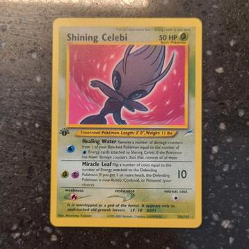1st Edition Shining Celebi holo 106/105 Neo Destiny beschikbaar voor biedingen