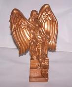 Prachtig goudkleurig beeld Aartsengel. H. 18cm. Nwst., Ophalen of Verzenden, Zo goed als nieuw, Beeld(je), Christendom | Katholiek