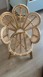 Rotan Kinderstoel Bloem, Huis en Inrichting, Stoelen, Ophalen, Bruin, Riet of Rotan, Zo goed als nieuw