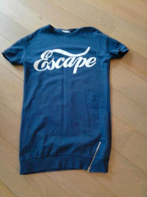 EDC sweatjurk, maat L, Kleding | Dames, Jurken, Zo goed als nieuw, Blauw, Knielengte, Ophalen of Verzenden