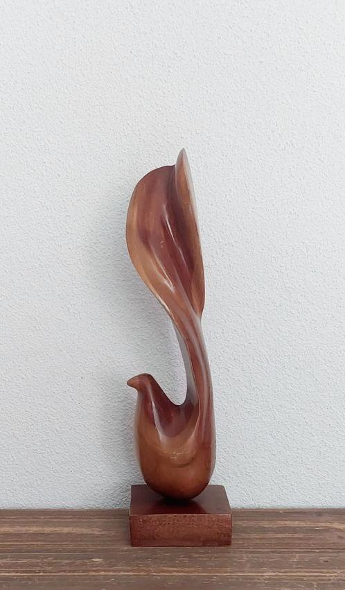 Vintage vogel hout sculptuur, Antiek en Kunst, Kunst | Beelden en Houtsnijwerken, Ophalen of Verzenden