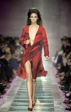 Gianni Versace couture jurk origineel maat 38 rayon, Maat 38/40 (M), Overige kleuren, Gianni Versace, Ophalen of Verzenden