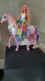 Barbie met eenhoorn met licht en geluid, Ophalen, Zo goed als nieuw, Barbie