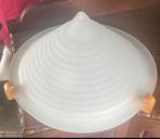 Plafonniere in nette staat, Huis en Inrichting, Lampen | Plafondlampen, Ophalen of Verzenden, Gebruikt, Glas