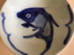 Chinees schaaltje, koi karper, ø 16cm, Gebruikt, Ophalen of Verzenden, Schaal of Schalen, Overige stijlen