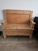 Vintage houten klepbankje, Ophalen