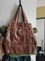 Bruine leren handtas Joan McCarthy, Sieraden, Tassen en Uiterlijk, Ophalen of Verzenden, Gebruikt, Bruin, Handtas
