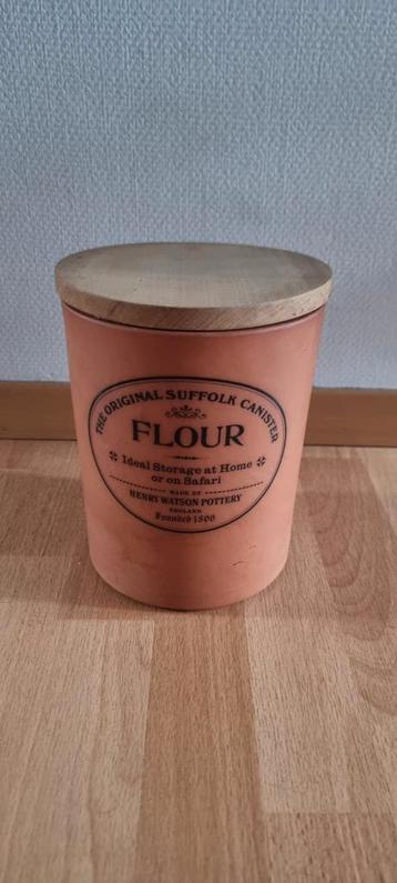 Henry Watson Pottery Suffolk Flour Canister beschikbaar voor biedingen