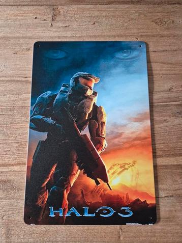 Halo 3 Metalen Bord - 20x30cm beschikbaar voor biedingen