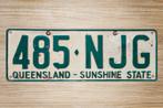 Oude kentekenplaat nummerbord uit Queensland, Australië, Ophalen of Verzenden, Gebruikt, Auto's