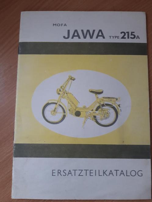 JAWA type 215 A MOFA – onderdelencatalogus – Duits, Motoren, Handleidingen en Instructieboekjes, Overige merken, Ophalen of Verzenden