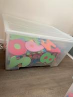 Alfabet & Cijfer Puzzels in Bak - Compleet & Netjes!, Ophalen, Gebruikt, Puzzelen