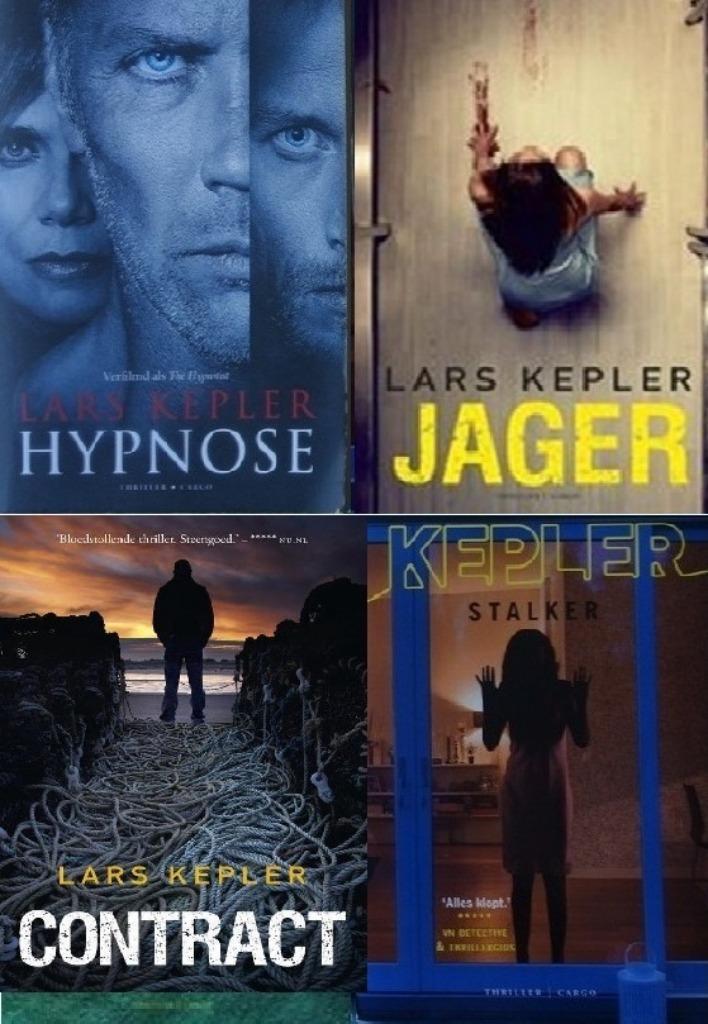 4x Lars Kepler: Hypnose, Slaap, Getuige en Jager, Boeken, Thrillers, Gelezen, Scandinavië, Ophalen of Verzenden