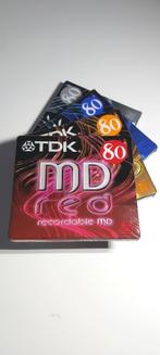 NEW > 4x MiniDisc TDK Color 80 Min, Audio, Tv en Foto, Walkmans, Discmans en Minidiscspelers, Ophalen of Verzenden, Minidisc-recorder