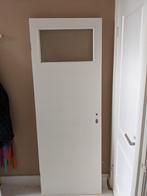 Massief houten stompe binnendeur 73 x 200 RAL9010, Doe-het-zelf en Verbouw, Deuren en Horren, Ophalen, Gebruikt, Minder dan 80 cm