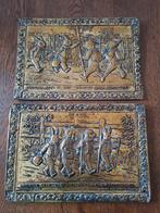 Vintage Koperen Platen - Bruintje Beer, Ophalen of Verzenden