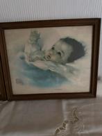 Twee vintage prenten van Bessie Pease Gutmann, Huis en Inrichting, Ophalen