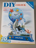 DIY dolfijn klok 3D puzzle, Ophalen of Verzenden, Nieuw, Knutselen