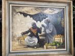 Loven en bieden port said 1960, Antiek en Kunst, Kunst | Schilderijen | Klassiek, Ophalen of Verzenden