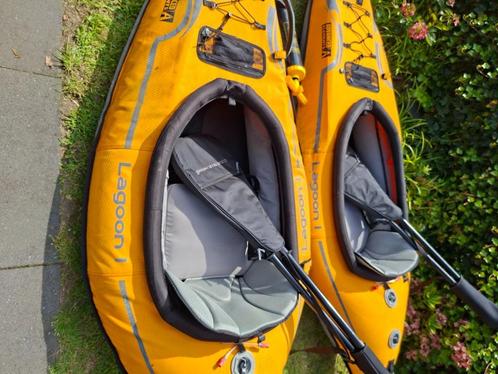Kano lagoon 1 (2 set compleet met Pomp & Peddels), Watersport en Boten, Kano's, Gebruikt, Overige typen, Eén persoon, Opblaasbaar