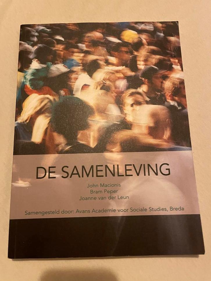 De Samenleving - John Macionis, Boeken, Studieboeken en Cursussen, Gelezen, HBO, Gamma, Ophalen of Verzenden