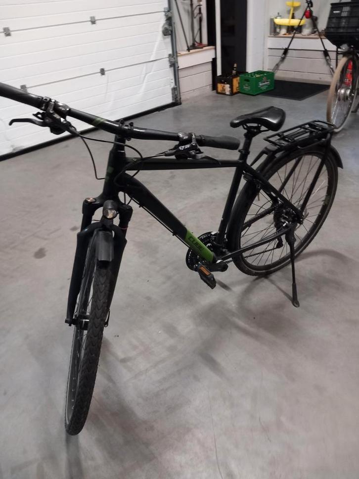 Cube Kathmandu xt jongens fiets zwart/groen, Fietsen en Brommers, Fietsen | Heren | Sportfietsen en Toerfietsen, Zo goed als nieuw