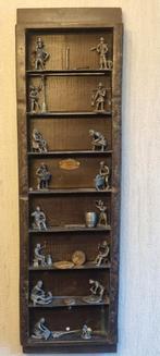 15 tinnen figuurtjes mens en arbeid, Antiek en Kunst, Antiek | Tin, Ophalen of Verzenden