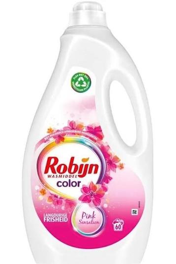 Robijn Color pink sensation vloeibaar wasmiddel 3 L 69 wasb beschikbaar voor biedingen