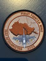 Badge ISAF Afghanistan 2005, First Strike, Verzamelen, Militaria | Algemeen, Ophalen of Verzenden, Luchtmacht, Overige gebieden