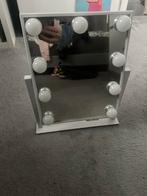 Hollywood spiegel met lampen, Minder dan 50 cm, Ophalen of Verzenden, Zo goed als nieuw, Minder dan 100 cm